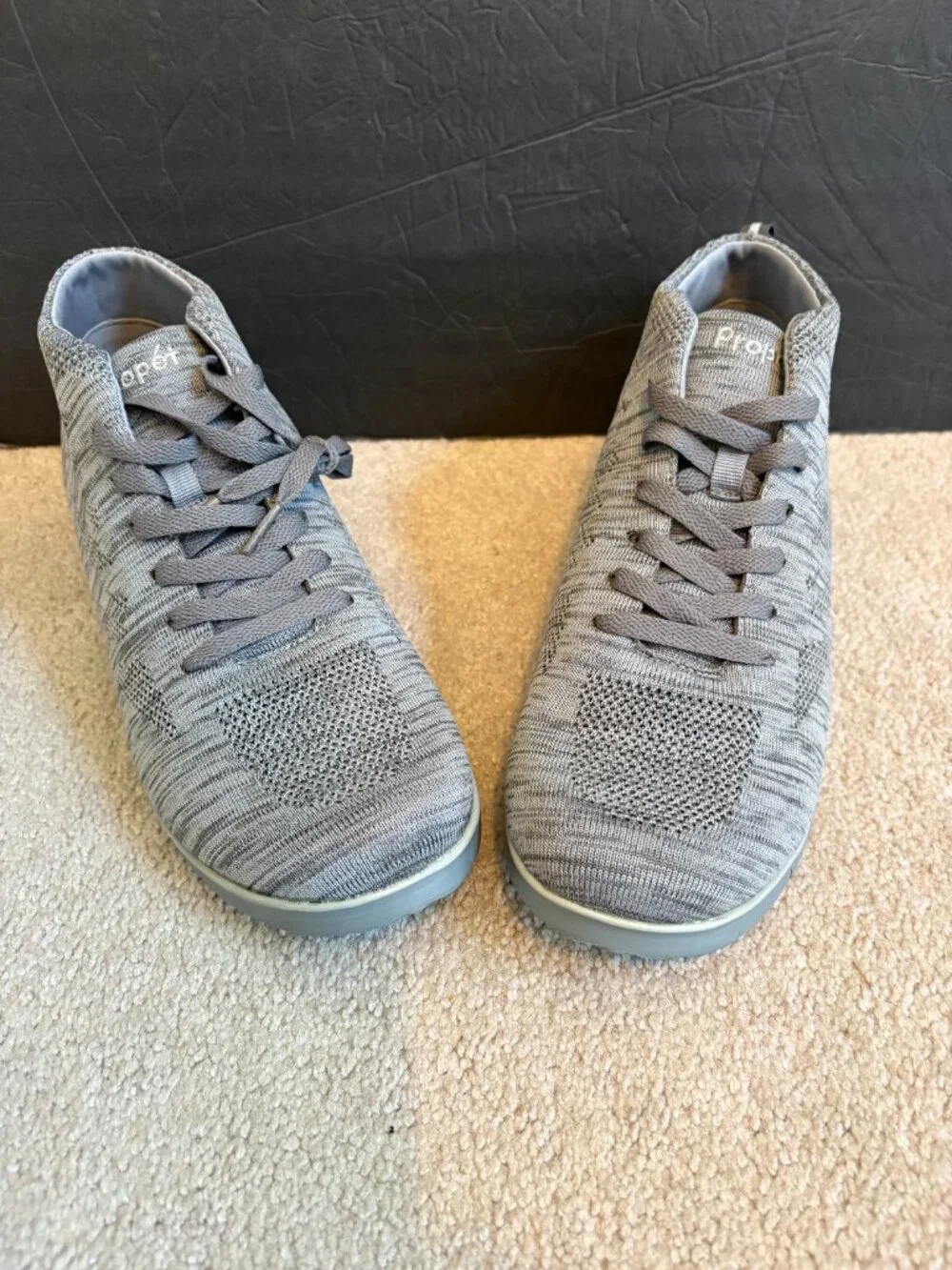 Propet Travel Fit Hi Walking Shoes Women's Size 12 Lite gray WAT032M NWOT